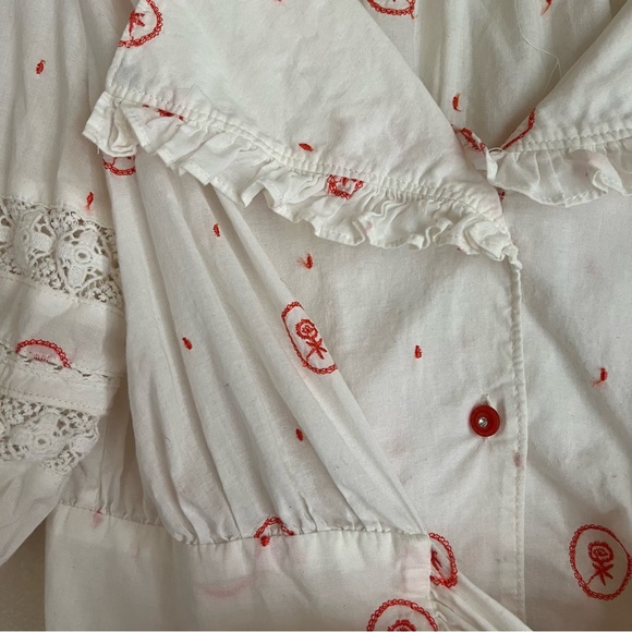 Anthropologie Lithe Rose Cameo Blouse Size 12 - Picture 3 of 6